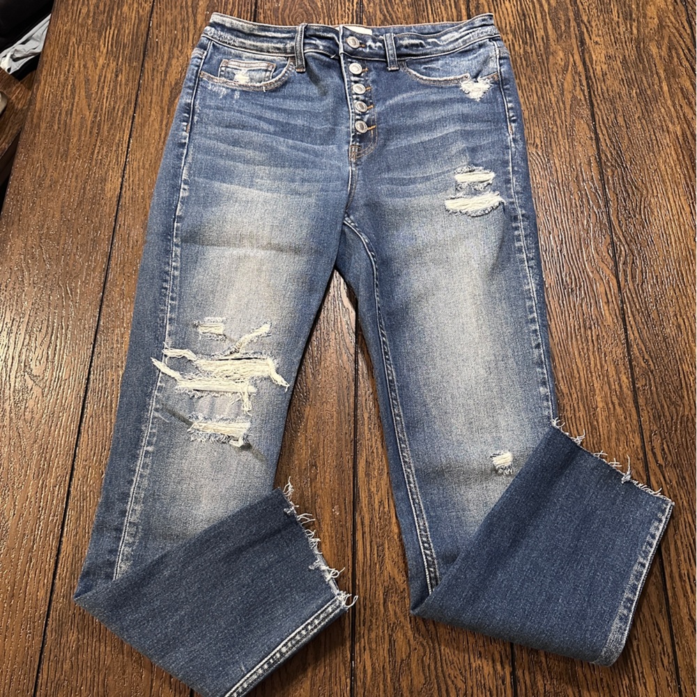 Vervet Distressed high-waisted skinny Jeans size 29
